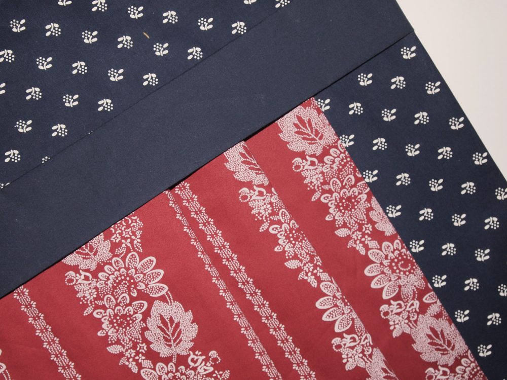 Kleid dunkelblau-rot