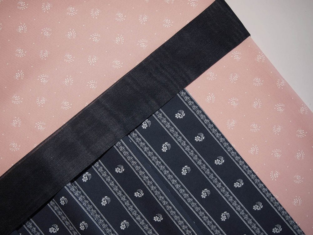 Kleid lachs-taubenblau